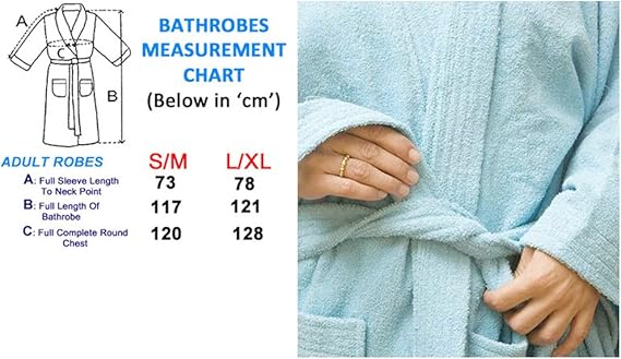 Classic Waffle Weave Cotton Bath Robe – Lightweight Spa Robe for Men & Women