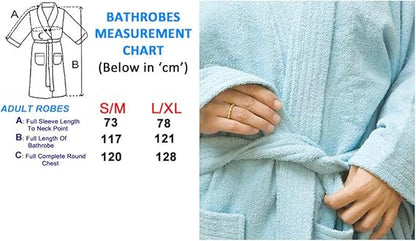 Classic Waffle Weave Cotton Bath Robe – Lightweight Spa Robe for Men & Women